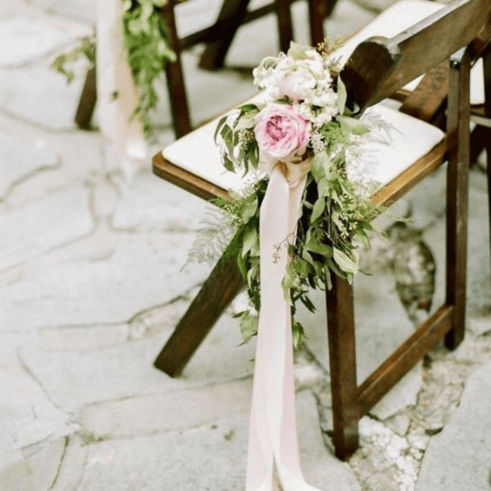 Wedding Floral Chair Decor